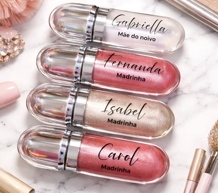 Gloss luxo personalizado para festas empresas 10 pçs
