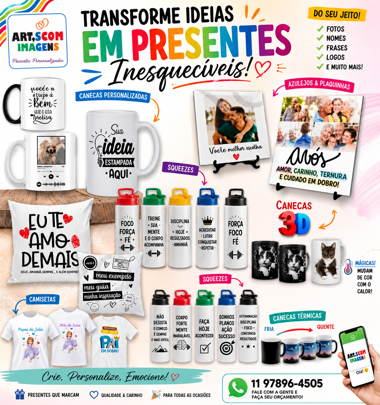 Produtos personalizados