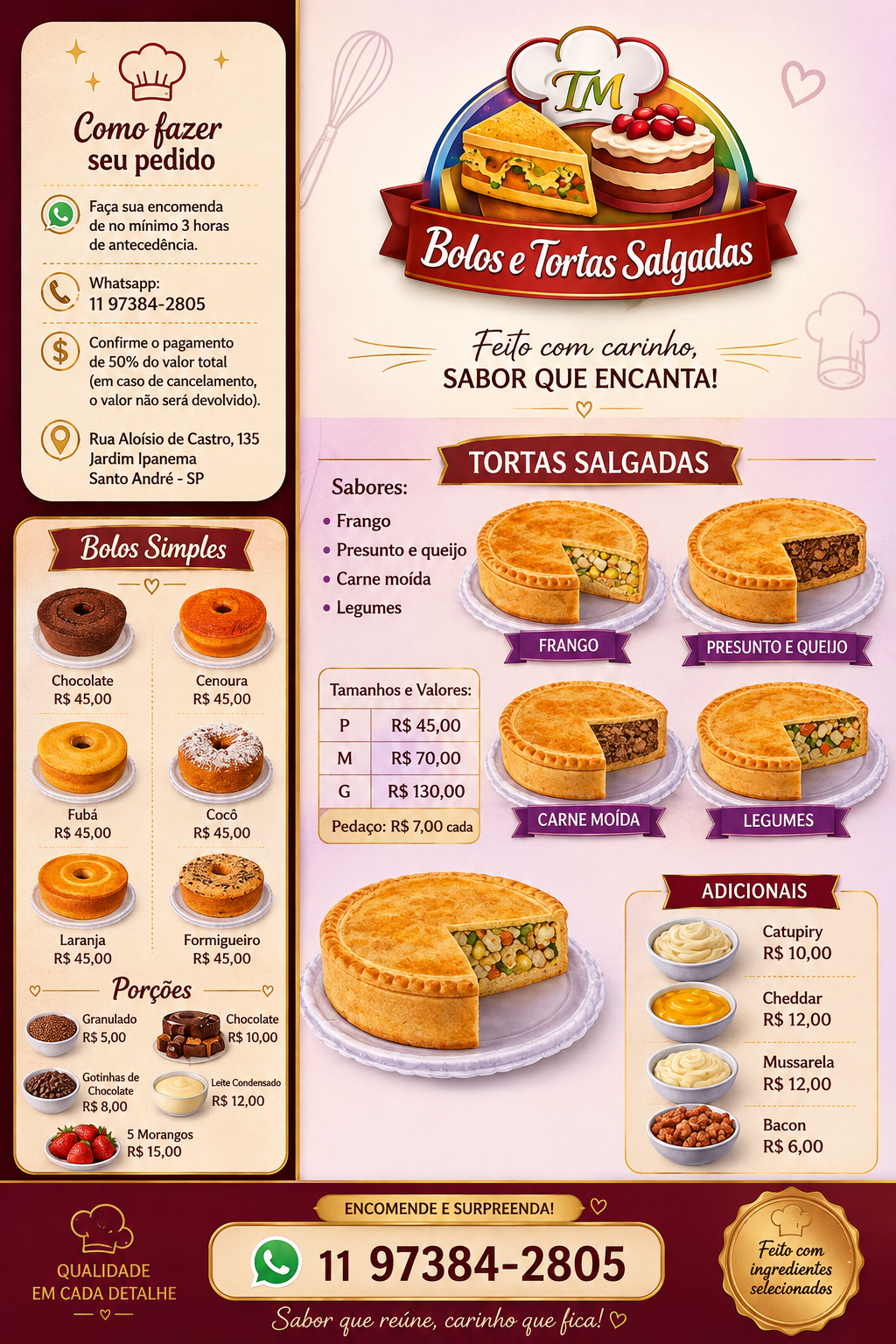 Bolos e Tortas Salgadas