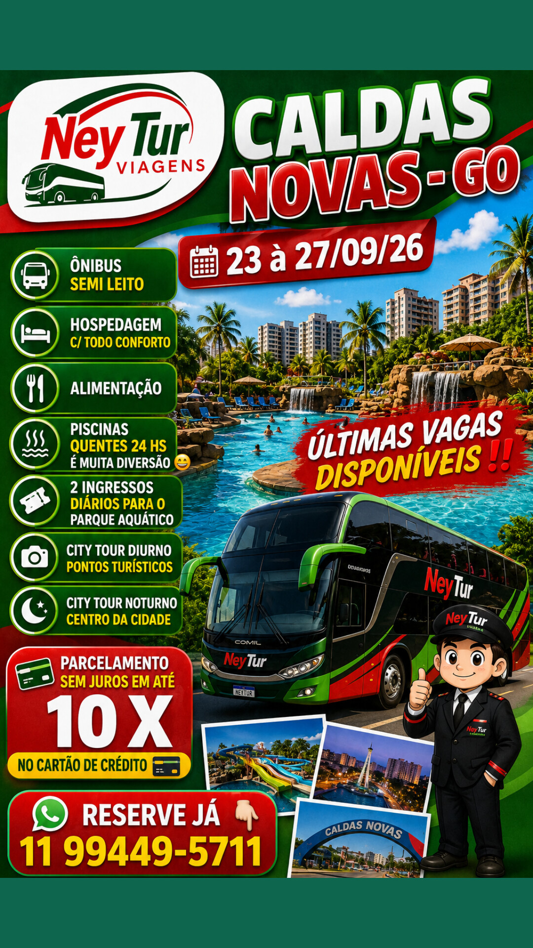Pacote de Viagem Caldas Novas - GO