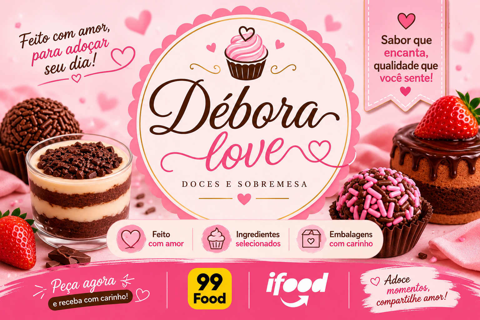 Débora love doces e sobremesas