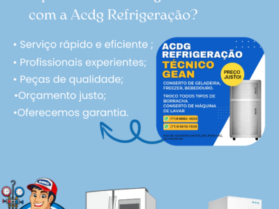 Conserto de geladeira, bebedouro e freezer em Salvador